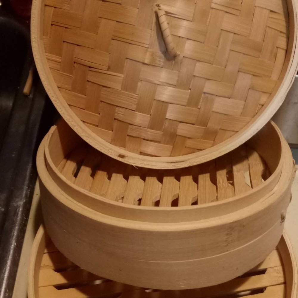 Bamboo Food Steamer with Lid
